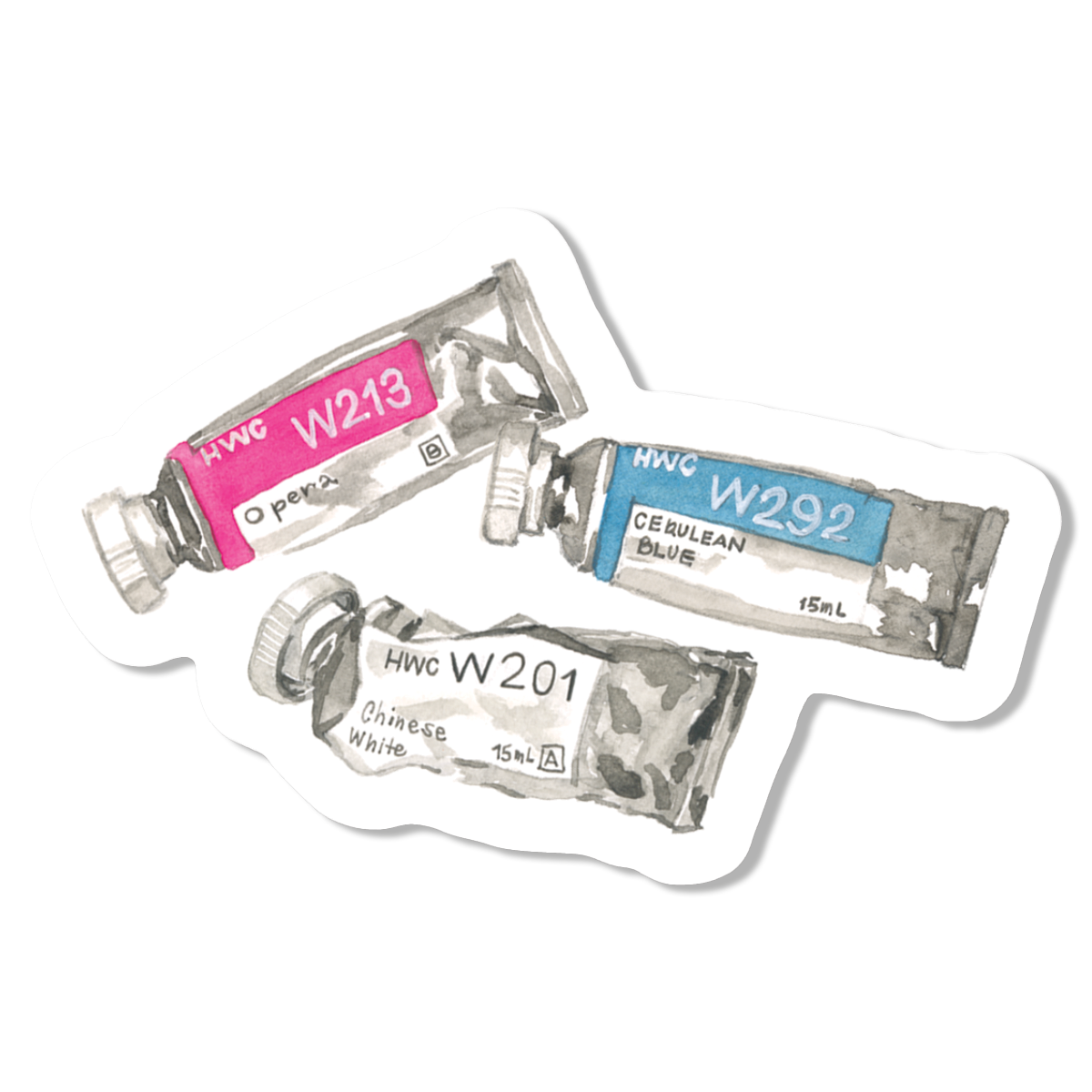 Paint Tubes Vinyl Sticker