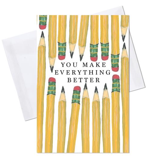 Pencils Everything Card