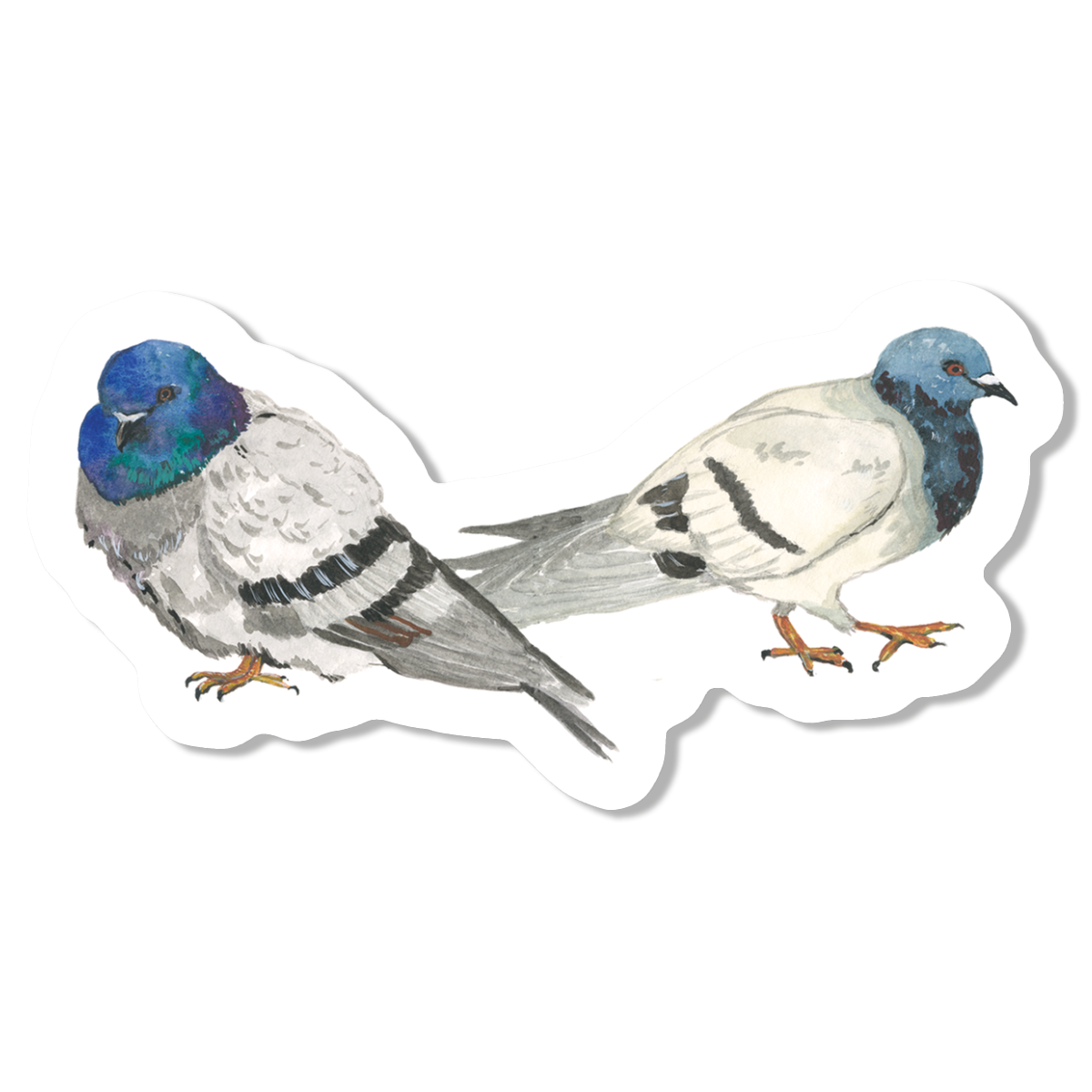 Pigeon Duo Vinyl Sticker