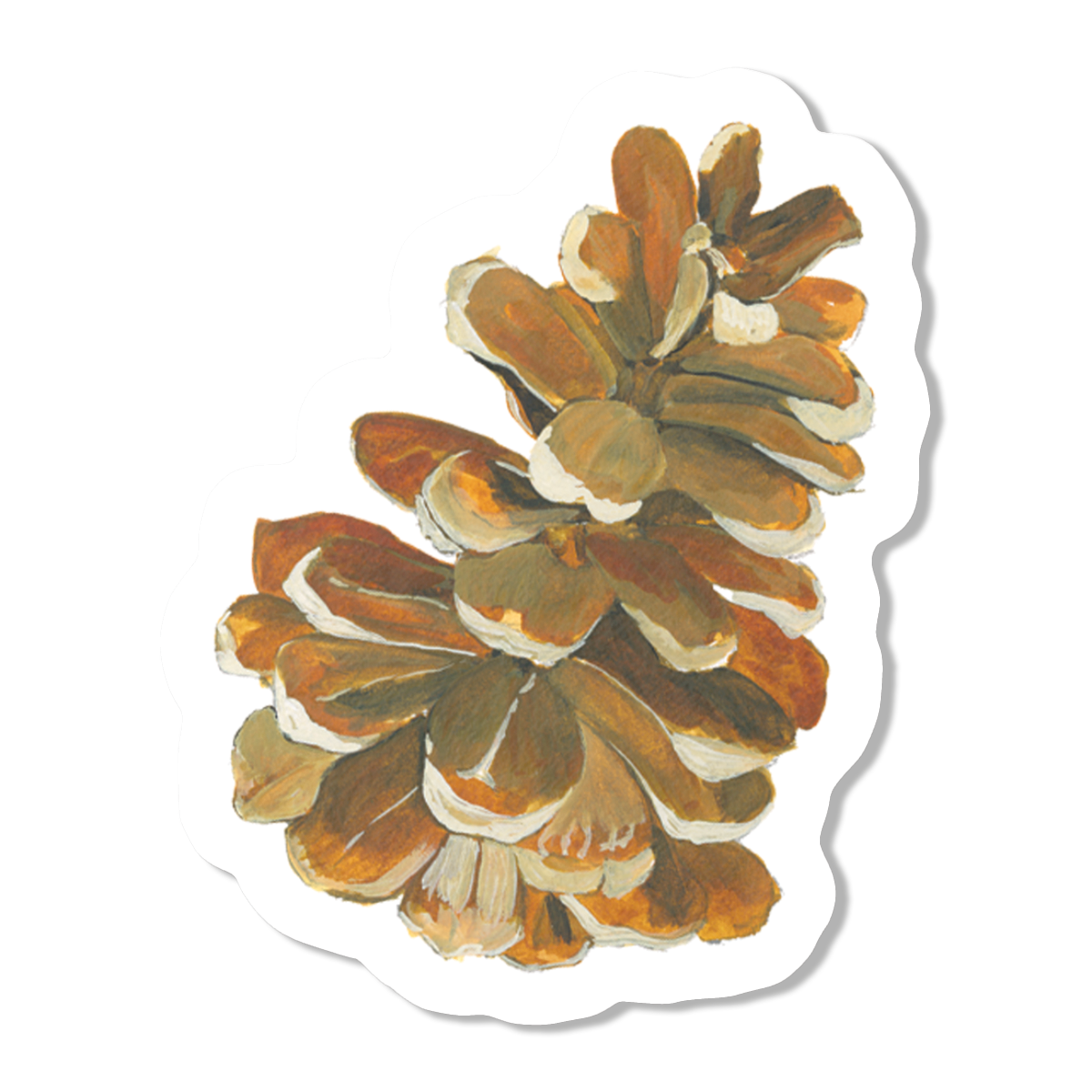 Pinecone Vinyl Sticker