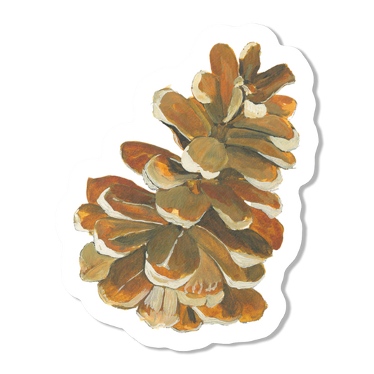 Pinecone Vinyl Sticker