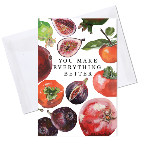 Pomegrante, Persimmon & Fig Card