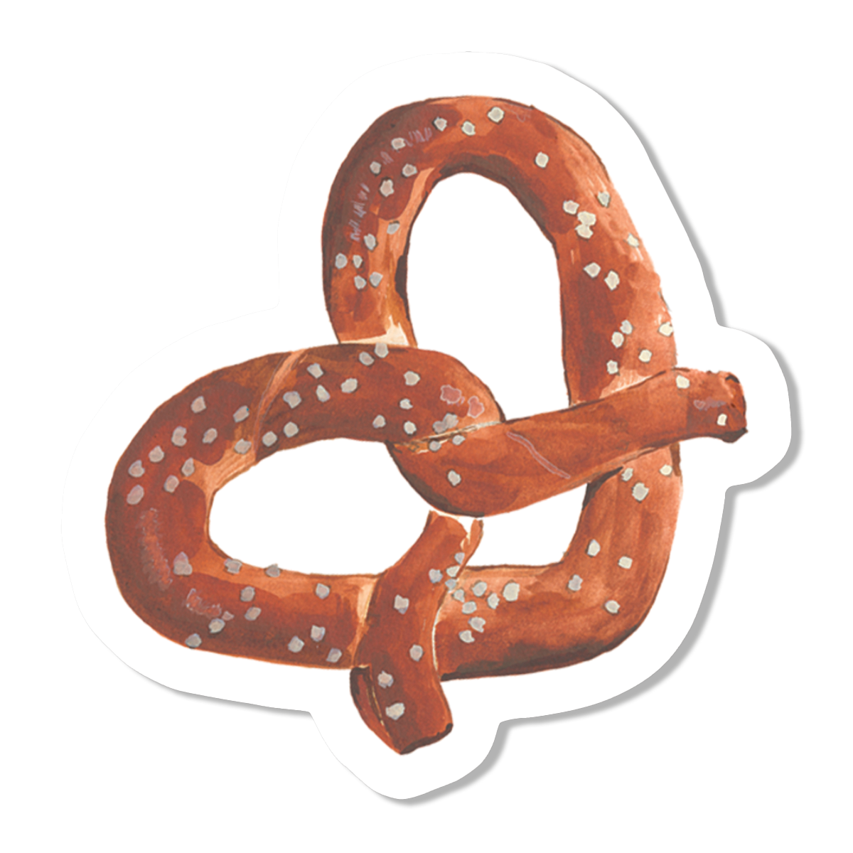 Pretzel Vinyl Sticker