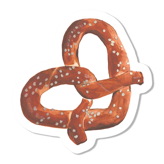 Pretzel Vinyl Sticker