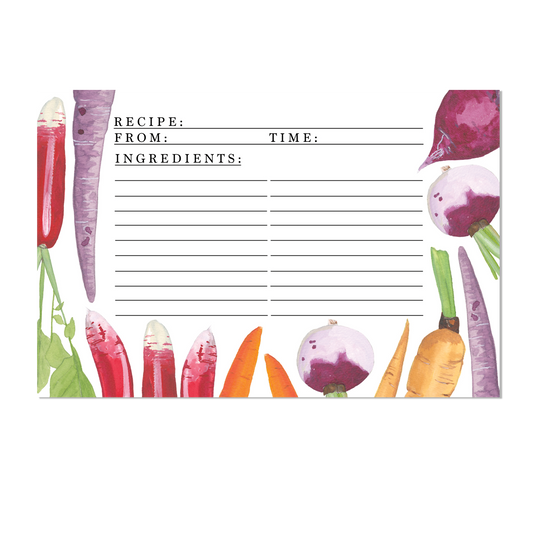 Roots Recipe Card Set