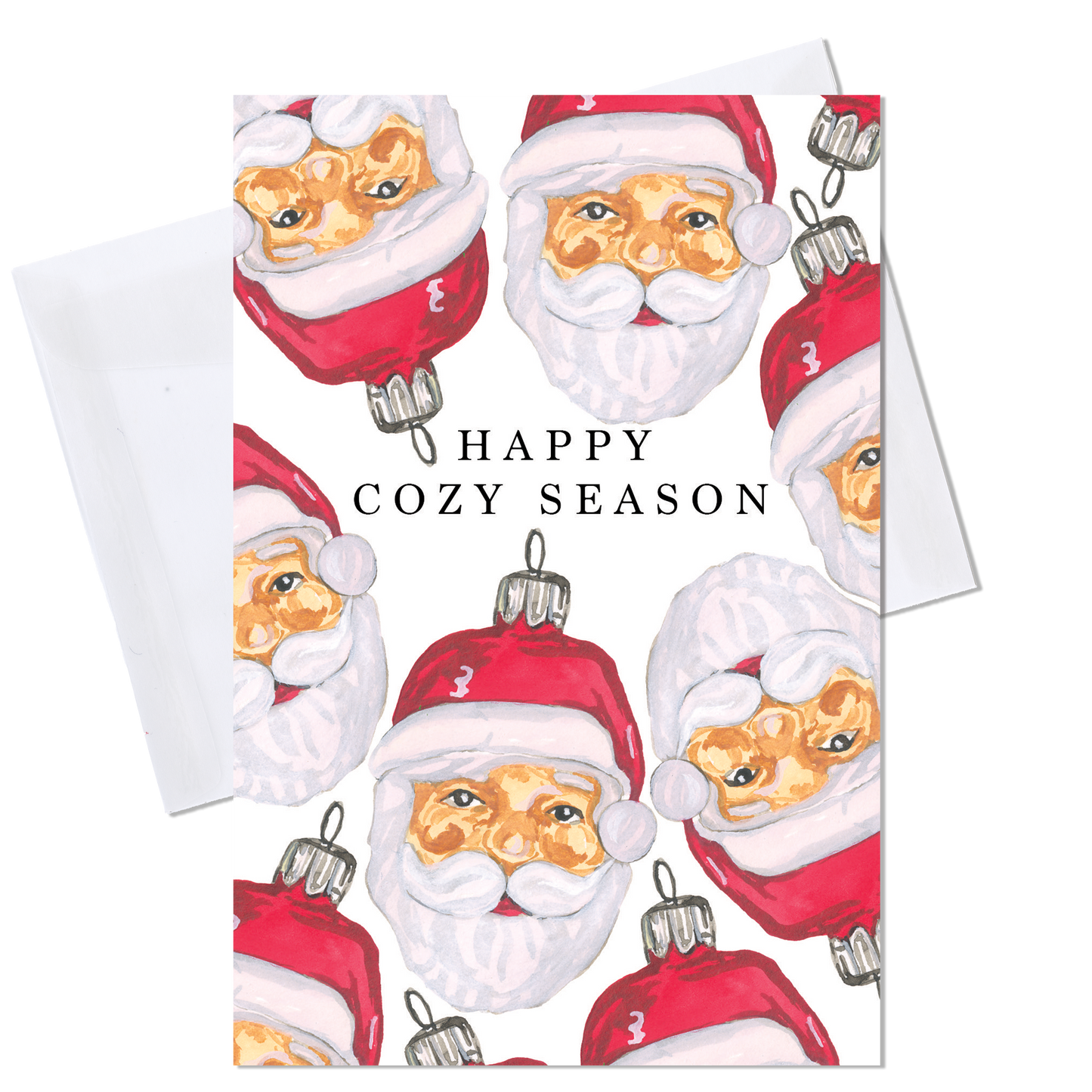 Santa Ornament Greeting Card