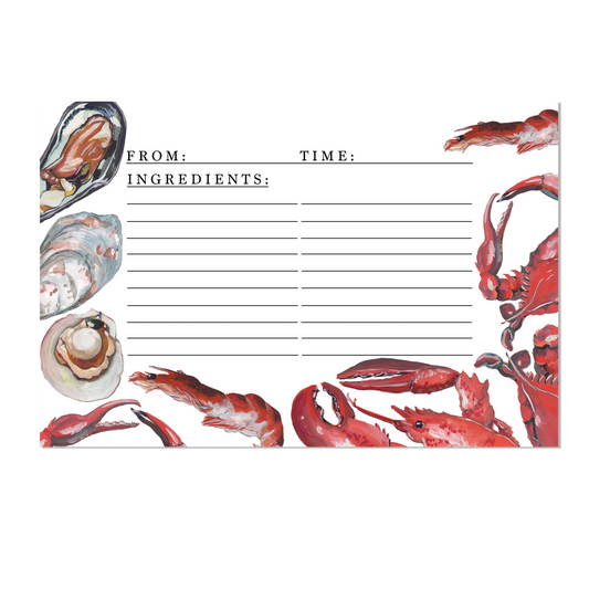 Shellfish Recipe Card Set