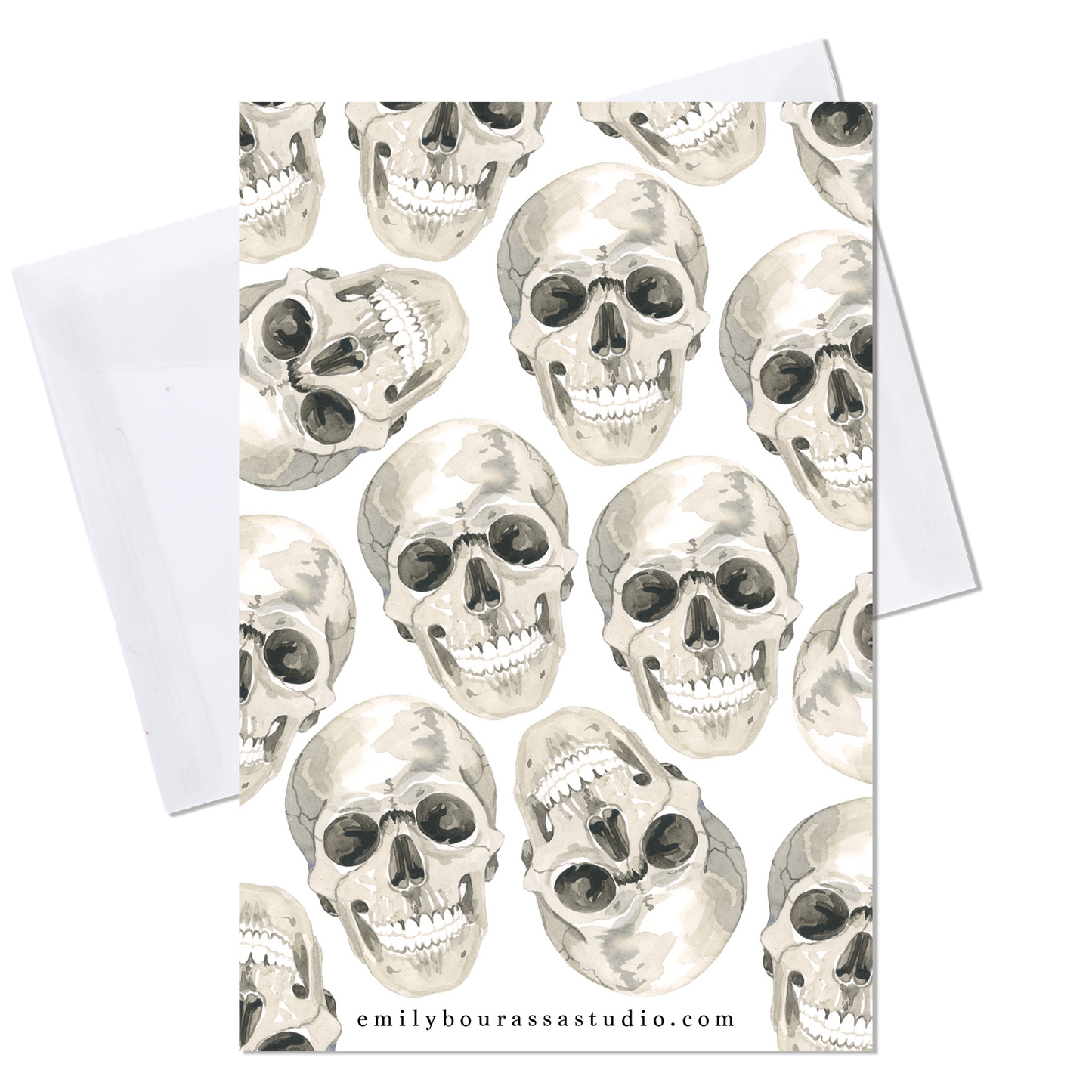 Skulls Greeting Card