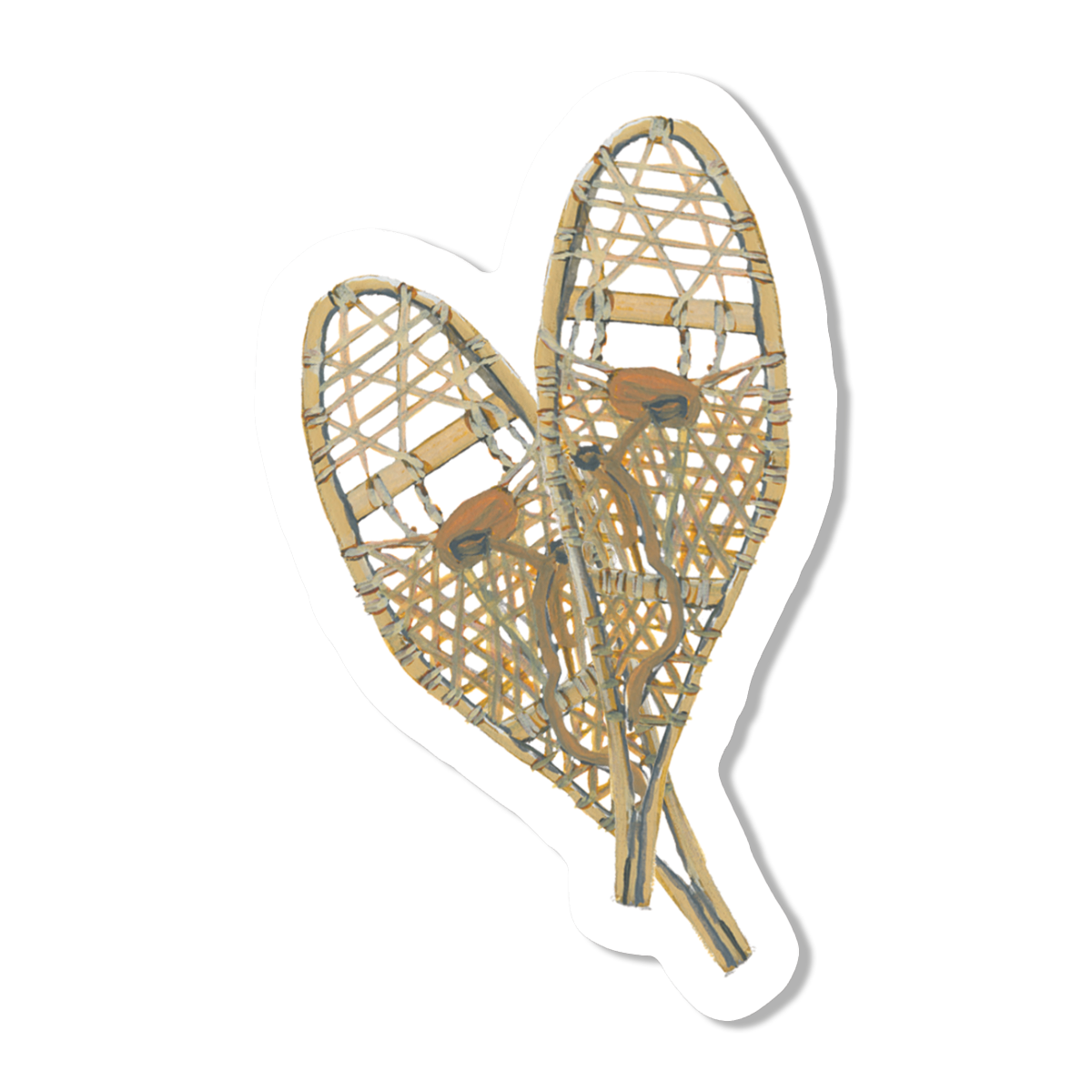 Snowshoes Vinyl Sticker