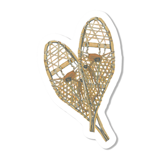 Snowshoes Vinyl Sticker