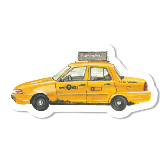 Taxi Cab Vinyl Sticker