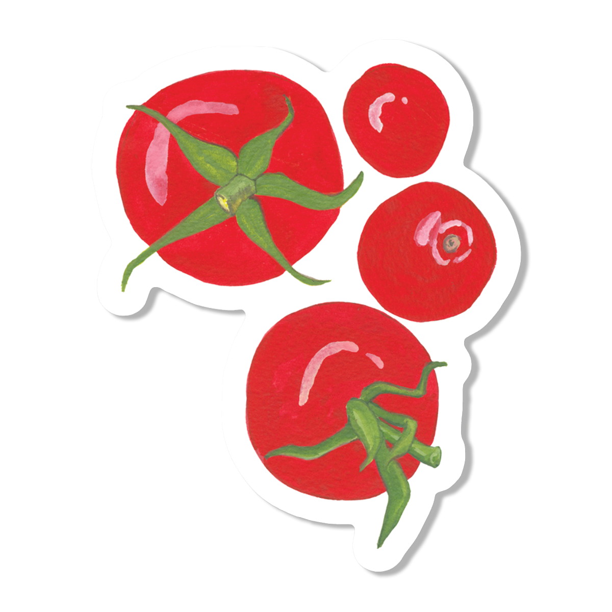 Red Tomatoes Vinyl Sticker