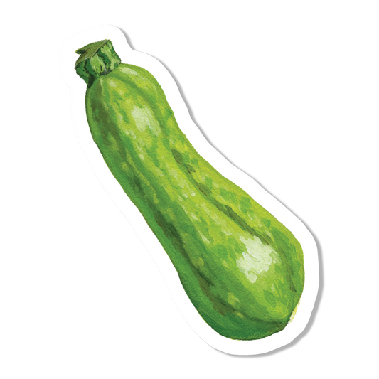 Zucchini Vinyl Sticker